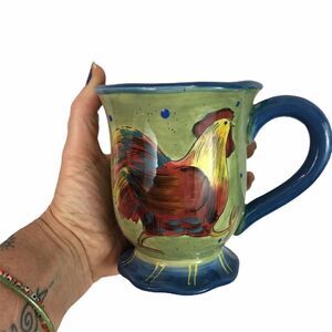 Rooster Hen Certified International Susan Wingets Ceramic Mug